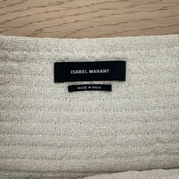Isabel Marant Natacha Fringed Woven Silk Wrap Mini Skirt size 38 - Picture 6 of 7